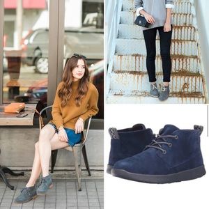 Ugg Blue Suede Treadlite Suede Chukka Boots